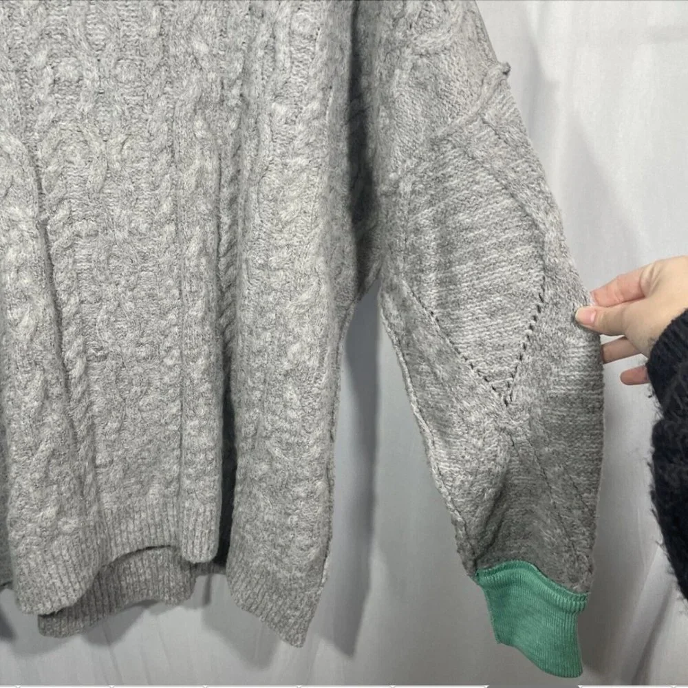 NWT $168 Free People Olympia Oversized Colorblock Sweater [ SZ Small ]‎ #q228